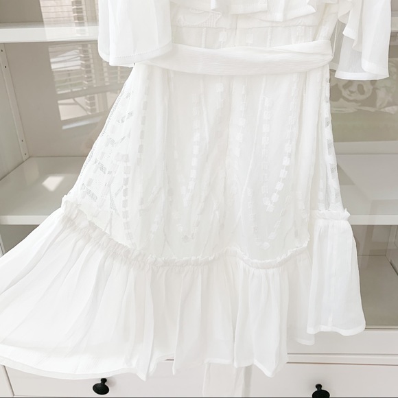 Flying Tomato White Off-Shoulder Dress - Picture 8 of 16